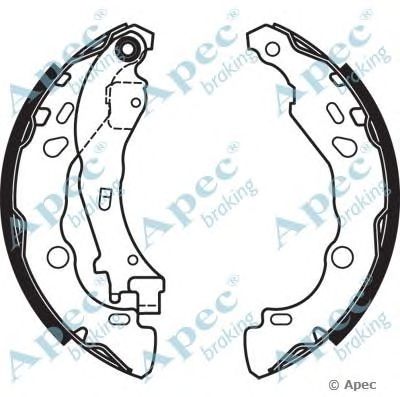 APEC BRAKING shu719 -  Комплект тормозных колодок